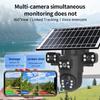 4G Solar-Powered Outdoor Wireless Camera, Ultra HD 6MP with Triple Lens
