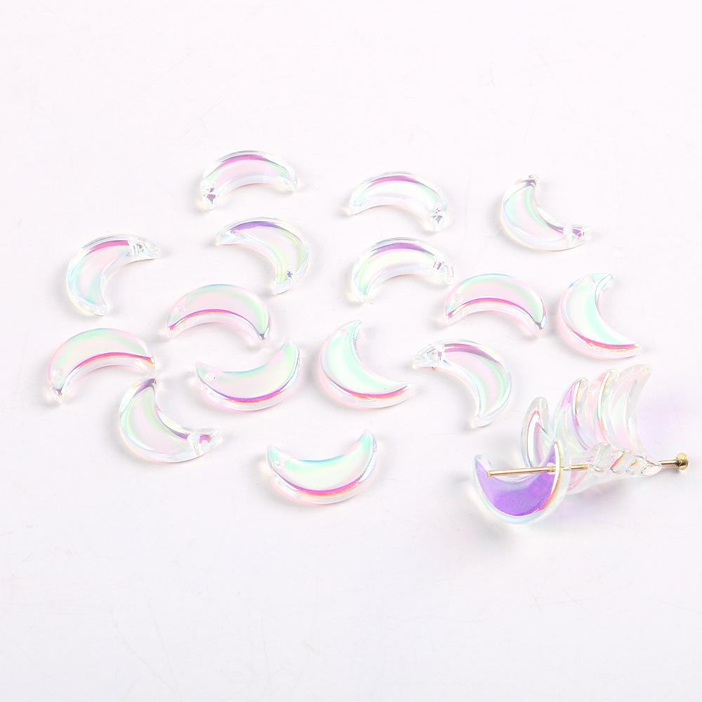 Simfonia de Sticlă Lună Pandantiv Mic Lună Semilună Margea Bratara Pandantiv Bricolaj Bratara Colier Pandantiv Margea Liberă Accesorii Bijuterii