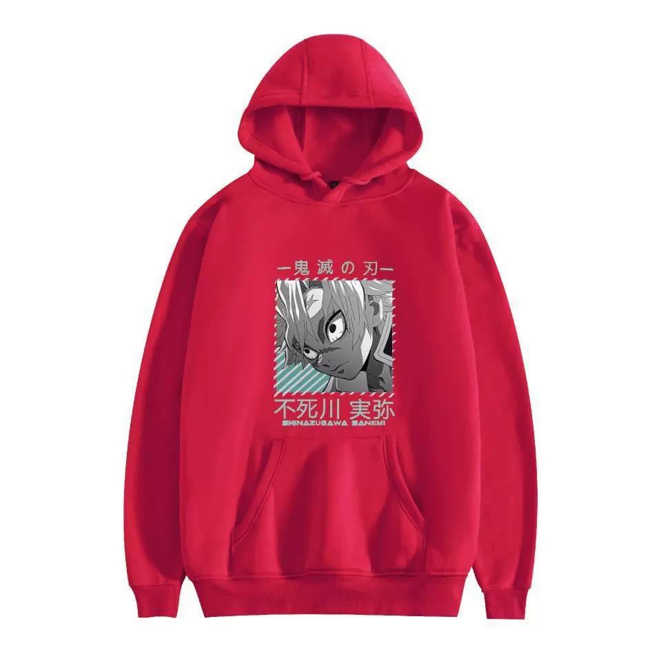 Demon Slayer Mens Casual Hoodie Sweatshirt CARTOON Hoodie Pullover Unisex Oversized Sweatshirt