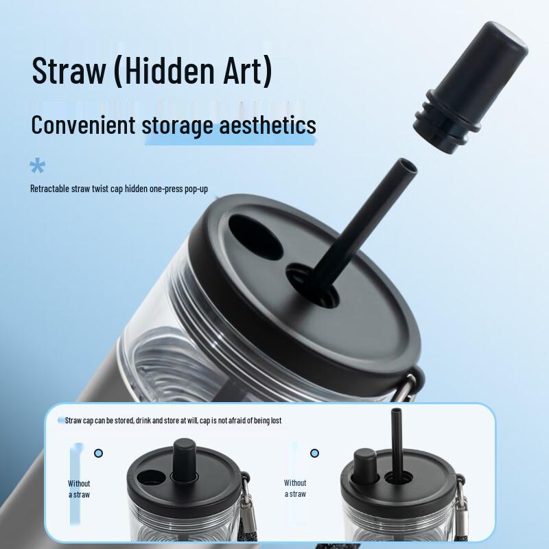 LocknLock Tea Separation Insulated Straw Bottle