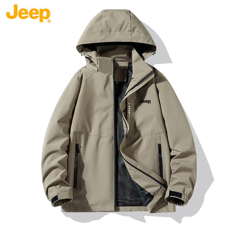 Jeep Unisex Japanese Style Casual Zip-Up Jacket
