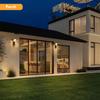 Solar Foldable Wall Lamp Auto-Dimming Zero Electricity Cost 3 Lighting Mode IP65 Waterproof Solar Light for Porch Garage Pathway