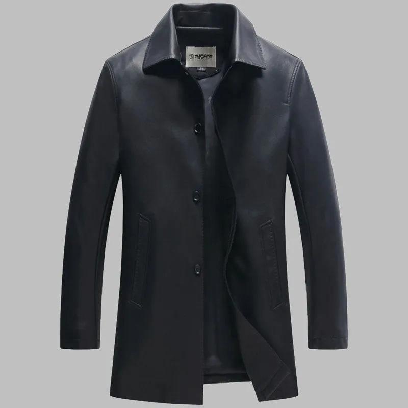 Cheap Men's Leather Clothing High Quality Sheepskin Leather Jacket