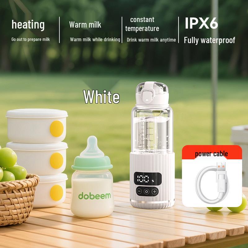 Portable Wireless Baby Formula Maker & Insulated Charging Kettle for Warm Milk On the Go