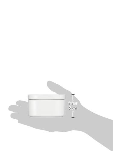 Hakusan Porcelain Conte Square White Matte (approx.) 10 X 10 X 5.8 Cm, Hasami Ware, Made In Japan