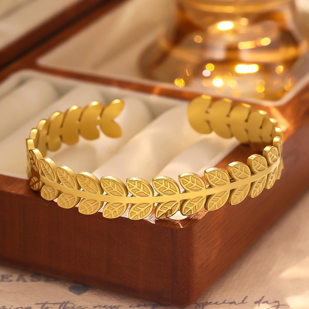 European and American Retro Gold Bracelet Irregular, Bracelet C-shaped Opening, Adjustable Bracelet Women