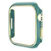 Purchasing For Apple Watch Series 9  /  8  /  7 45mm Watch Case Quick Release Electroplating PC Watch Cover - Green  /  Rose Gol