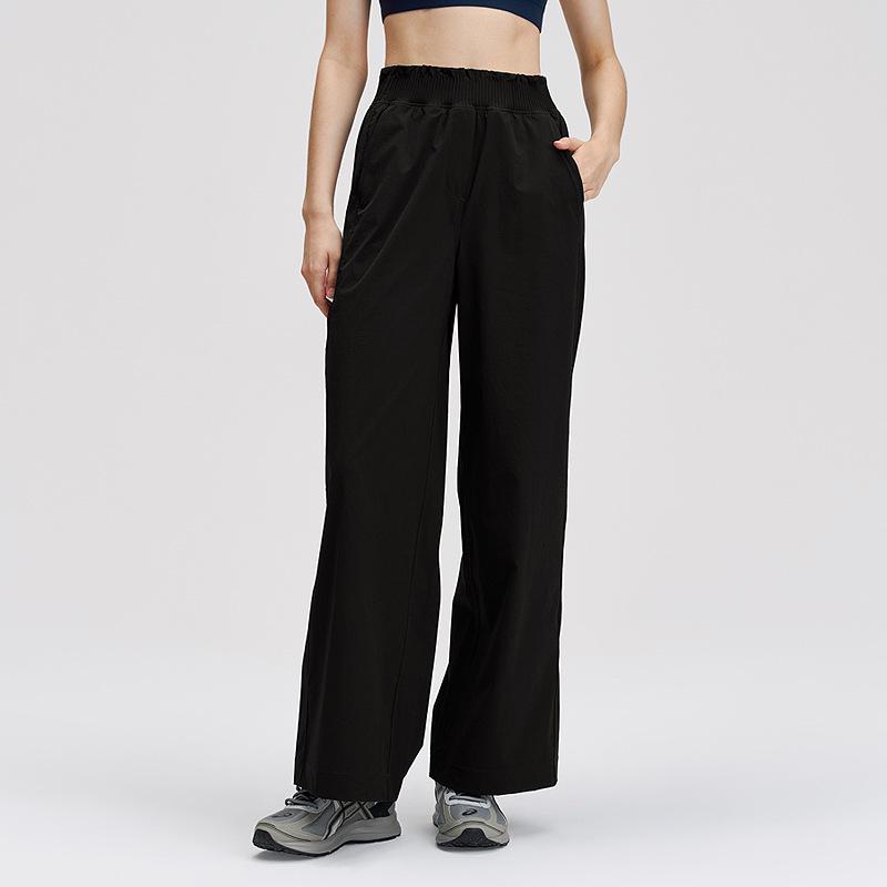 Lulu Damen Schlankmachende Schnelltrocknende High-Waist Wide-Leg Yoga- und Laufschweißhosen