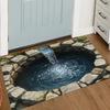3D Waterfall Doormat for Entryways | Creative Floor Mats | Unique Home Entrance Decor Anti Slip Carpet Can Be Machine Washed
