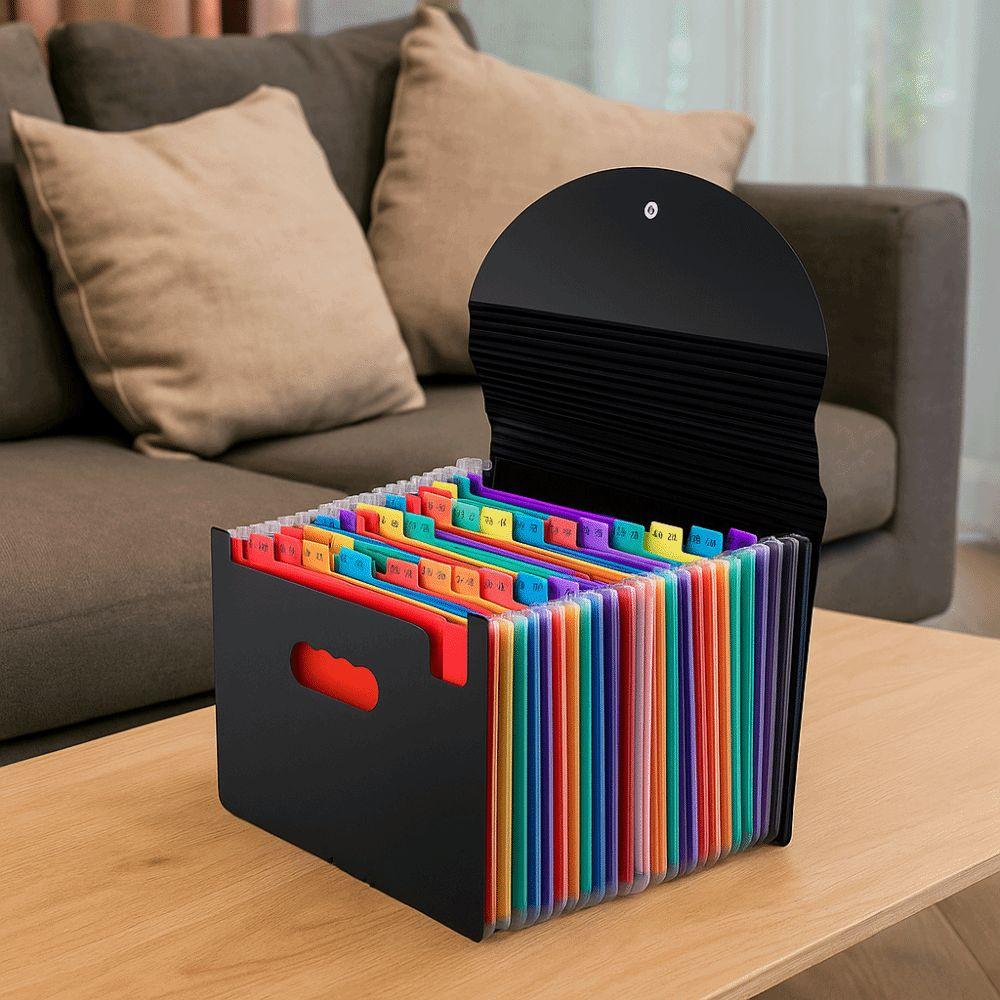Waterproof Expandable File Organizer Large Capacity A4 Document Organizer A4 File Folder  Office