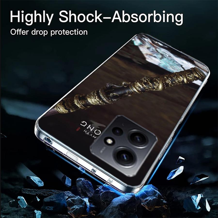 Black Myth Wu Kong Phone Case For Redmi Note 14 15 Pro 5G 13 12 Pro Plus 11 11T 11E 11S 10 Pro 10S 9 9S Cover Cell Clear TPU Cap