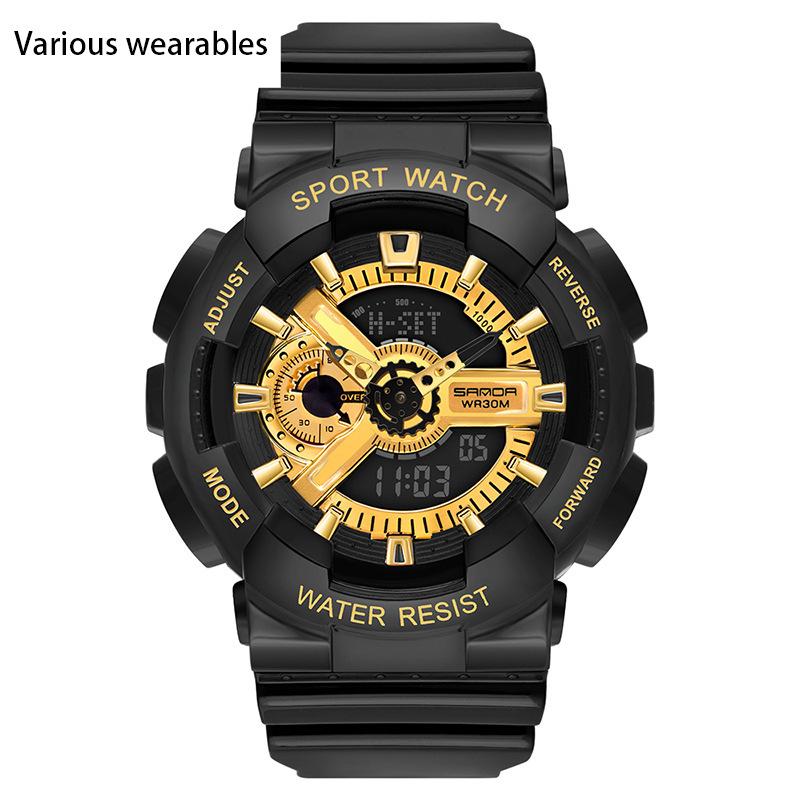 Korejský módní trend Micro Business Luminous Electronic Sports Trendy studentské korejské hodinky pro pár Candy pro děti