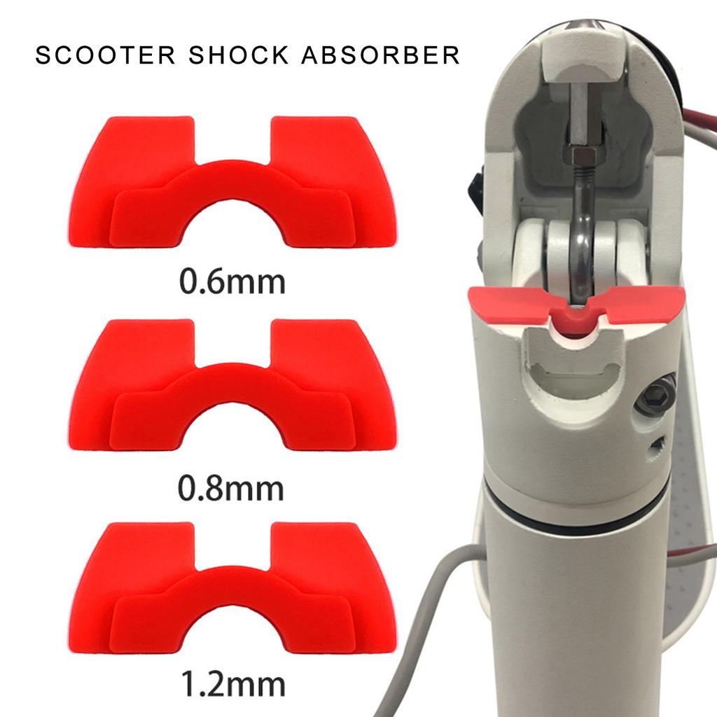6Pcs Rubber Damping Cushions Spacer Vibration Damper Electric Scooter Shake Reducers Front Fork Damping Rubber Pad