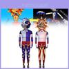 Fnaf Zon En Maan Cosplay Jumpsuit Melkzijde Rolspel Kostuum Voor Anime Fans