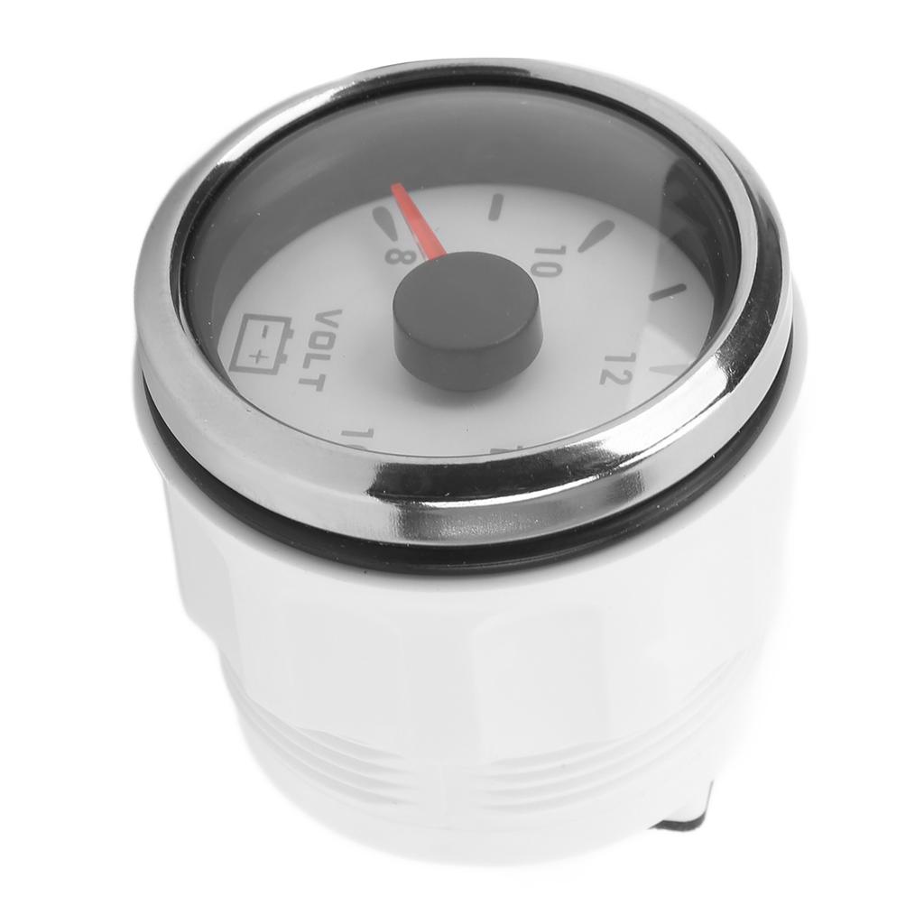 52mm Marine Voltage Gauge 8‑16V Pointer 7 Colors Backlight IP67 Waterproof Voltmeter for Boat RV Car 9‑32V