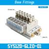 SMC Type SY5120 Multi-way Combination Manifold Pneumatic Solenoid Valve Control SY5120-4LZD-01 SY5120-5LZD-01 SY5120-6LZD-01