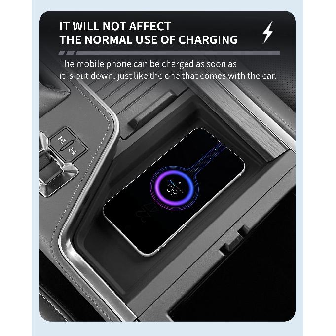 Anti-skid Pad for Lexus GX 550H 2024 2025 Car Phone Wireless Charging Pad Models Silicone Auto Accessories (Only The Mat)