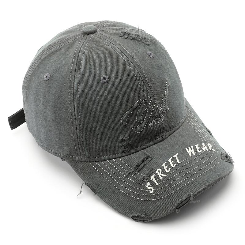 Women's Washed, Distressed, Solid-color Baseball Cap, Suitable for Outdoor Activities, Provides Sun Protection and Shade