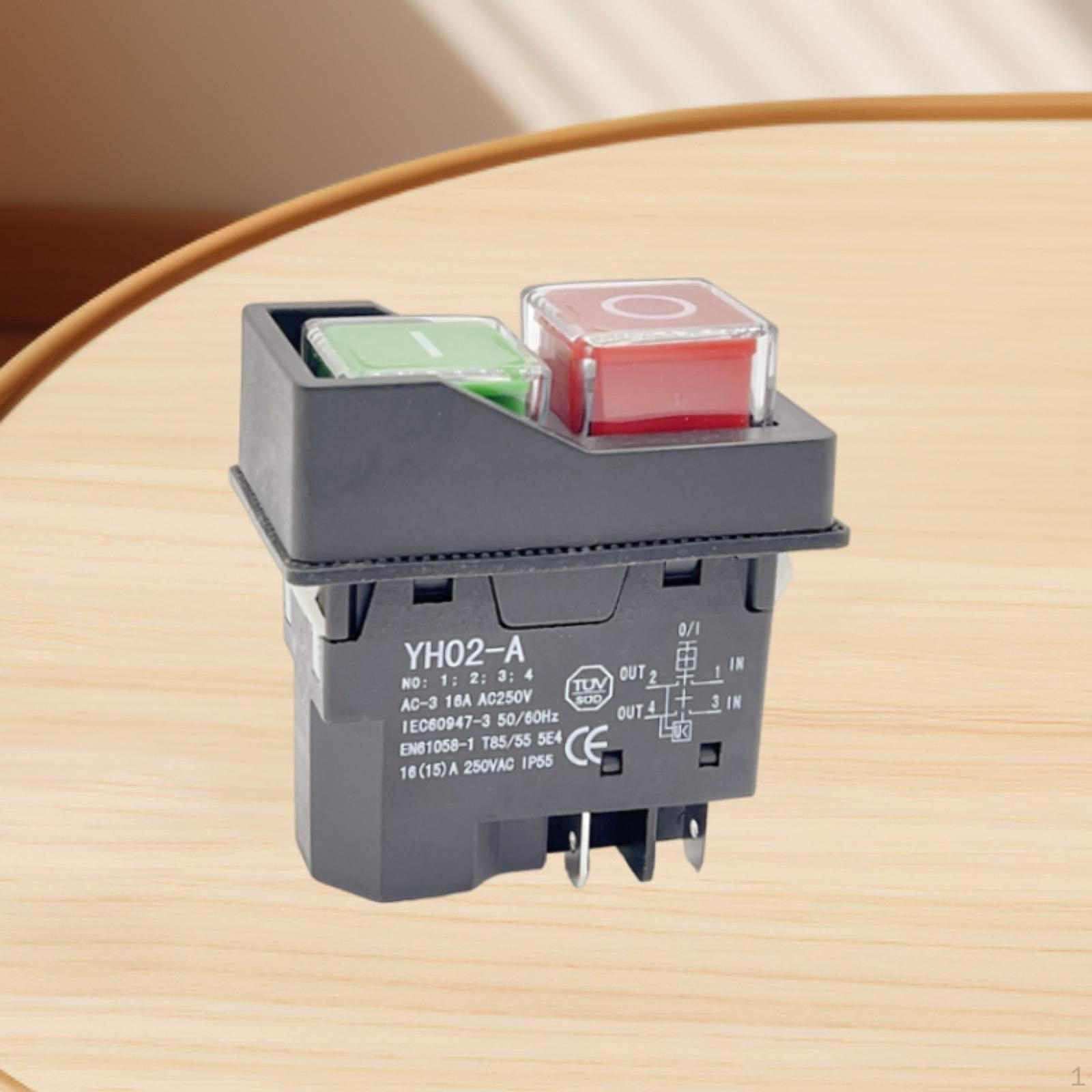 

Электромагнитный переключатель, многофункциональный, простая установка, легкий, прочный, кнопка для нарезки ломтиками 4 Pins