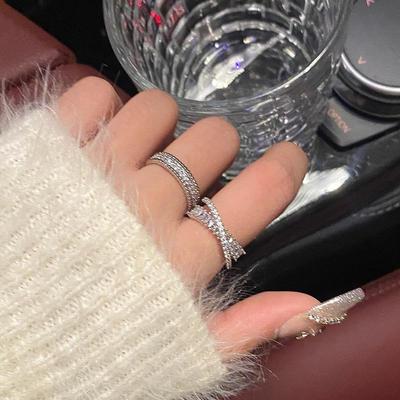 Zirkon Ring Vintage Mode Frau Mädchen Luxus Einstellbar Offene Hochwertige Ringe Elegante Party Schmuck Geschenke