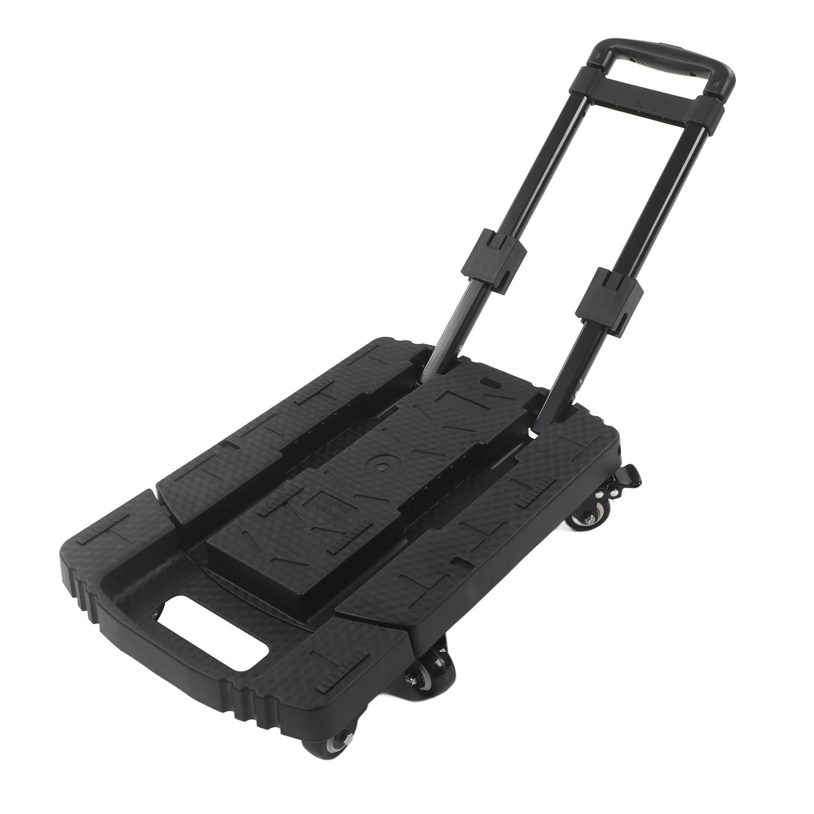 

Складная ручная тележка 440 фунтов, тяжелая тележка, 6 колес, дорожная коляска, расширенная платформа