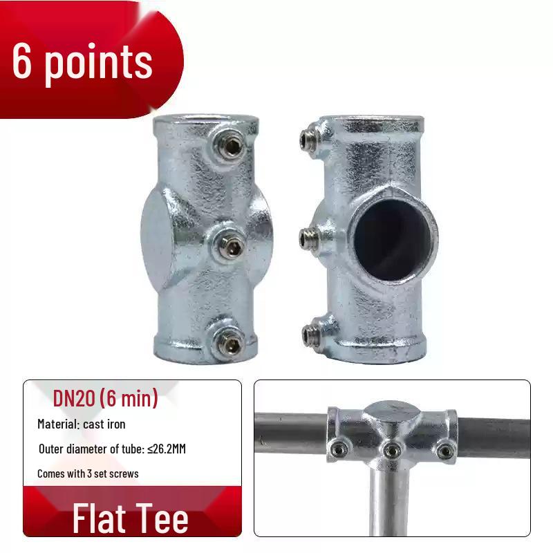 4/6-Point Galvanized Pipe Connectors: No-Weld Sunroom Shelf Couplings