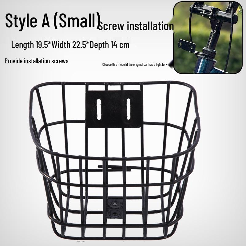 Children s Universal Front Bike Basket - Iron Hanging Basket for Kids  Bicycles
