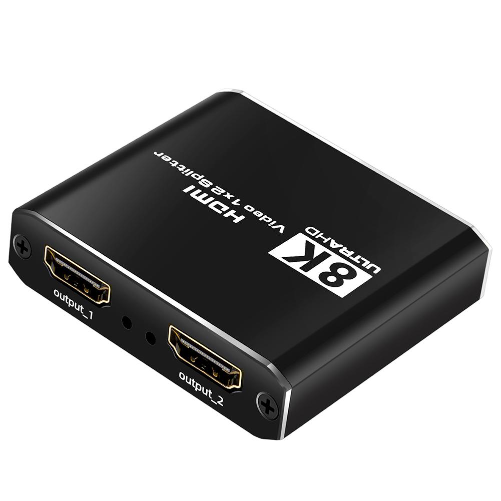 

T0 # 8K 1 в 2 выхода адаптер-сплиттер конвертер 1080P HDMI-совместимый адаптер-сплиттер
