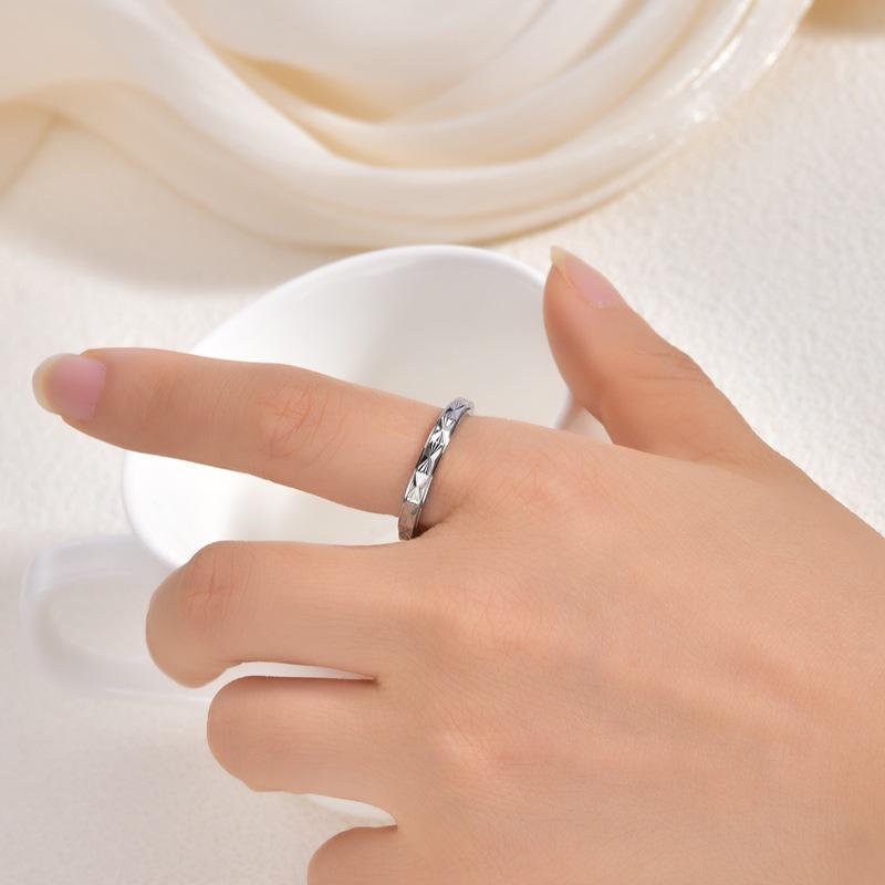 New Fashion 3mm Stainless Steel Ring for Men Gold Plated No-fading Jewelry