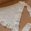 Floral Printed Lace Headband Embroidered Skirt Curtain Retro Triangle Waistband  Scarf Accessories
