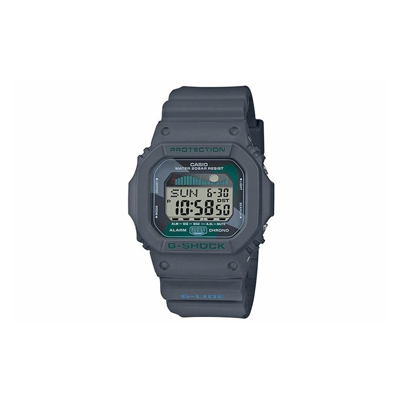 

Casio G-SHOCK G-LIDE Series Tidal Moon Phase LCD Display Shockproof Quartz Movement Resin Strap Japanese and Korean Watch Men s Watch GLX-5600VH-1DR серебряный