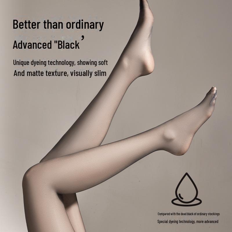 Ultra-Dünne Schwarze Seidenstrümpfe mit Ananas-Muster: Strapazierfähige, supertransparente, maschenfeste Damensocken für große Frauen