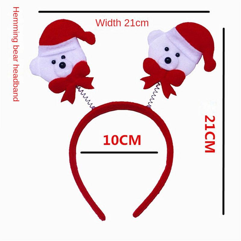 Christmas Headband Decoration For Kids Adult Cute Santa Elk Xmax Hair Accessories Costume Prop Christmas Decoration 2024 Navidad