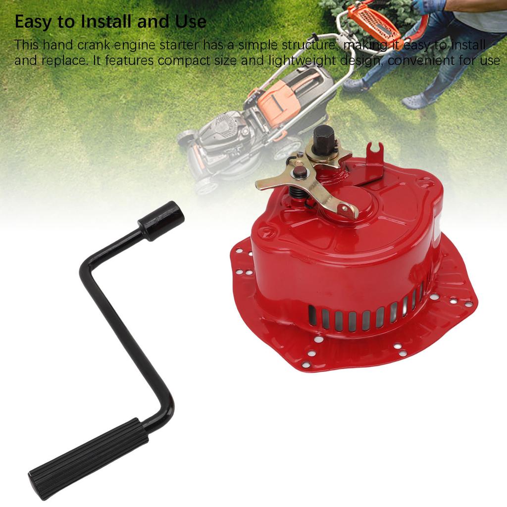 Ręczny rozrusznik korbowy Zamiennik dla 170F 173F 178F 186F 188F 192F 195F Zespół rozrusznika do silnika pionowego chłodzonego powietrzem