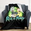 1 Stück RickMorty Flanell-Kuscheldecke Leicht Weich Warm Ganzjahresdecke für Sofa, Bett, Reisen,L1028062