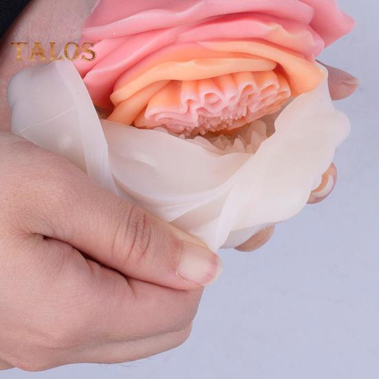 Květinová silikonová forma na svíčky DIY sada na výrobu mýdla a svíček Realistický tvar květu Forma na výrobu mýdla pro domácí dekoraci