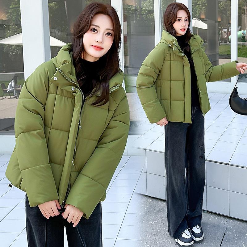 Winter new short down cotton-padded clothes, small warm cotton-padded clothes, cotton-padded jackets, fashionable thickened hooded jackets.