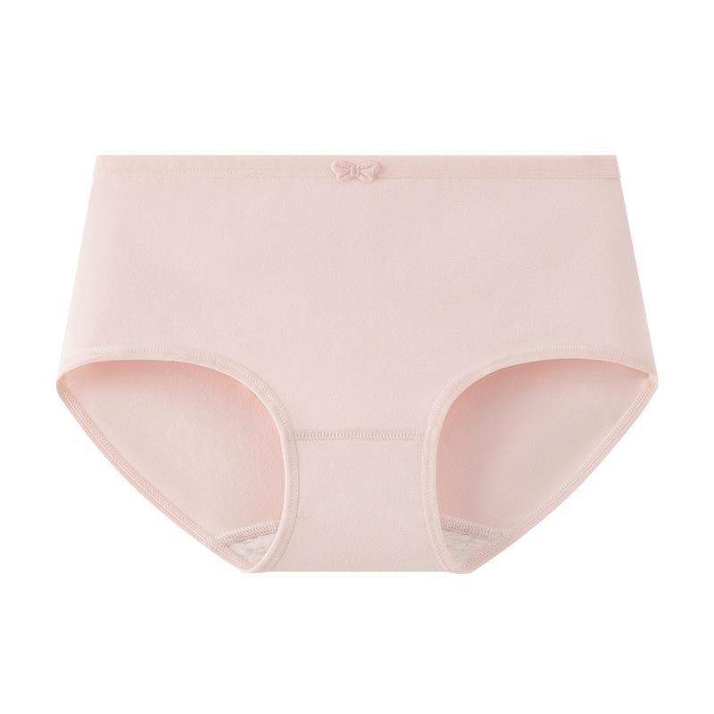 Women S Cotton Underwear Bowknot Cute Antibacterial Solid Color Breathable