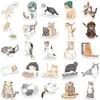 10/30/53pcs Kawaii Cartoon Cat Meme Stickers Cute Watercolor Kitten Graffiti Decals Water Bottle Luggage Phone Sticker