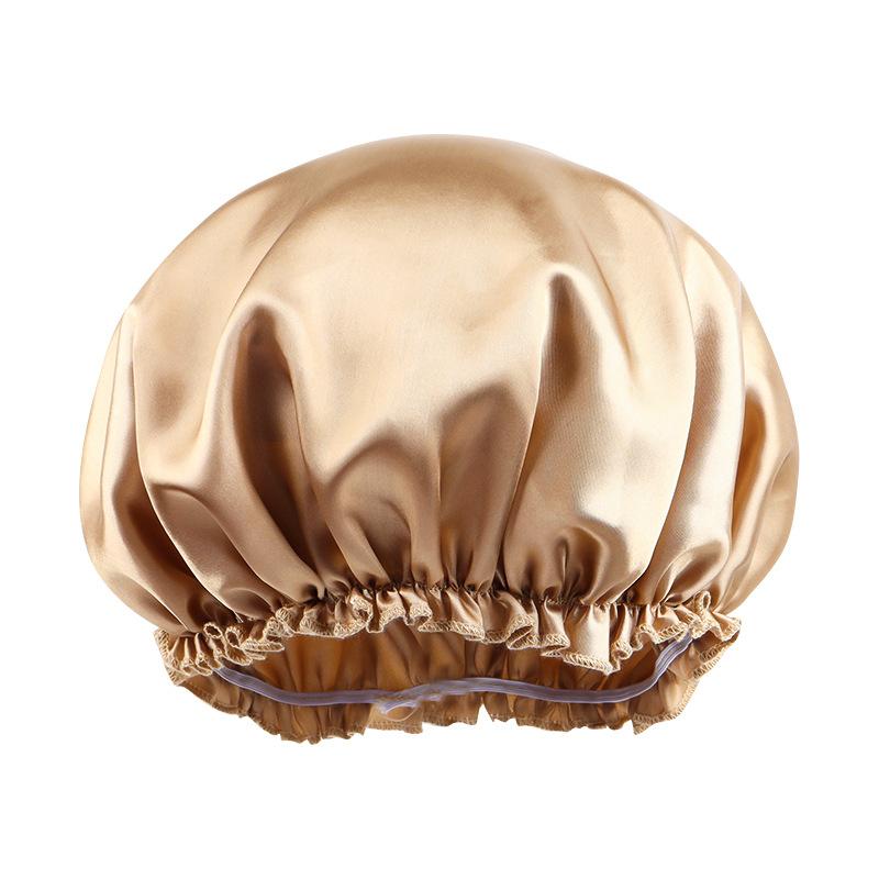 Satin Hair Caps Bonnets Elastic Band Adjust Headwear Curly Hair Cover Hat For Sleeping Women Dye the Hair Cap Styling Accessory
