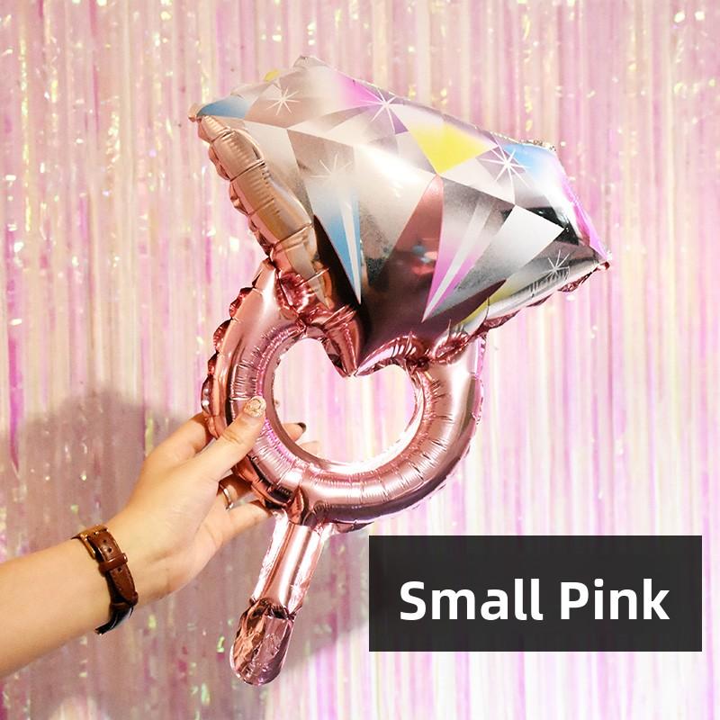 Valentine s Day Diamond Ring Balloon Decorations Wedding Anniversary Birthday Proposal Engagement Party Supplies