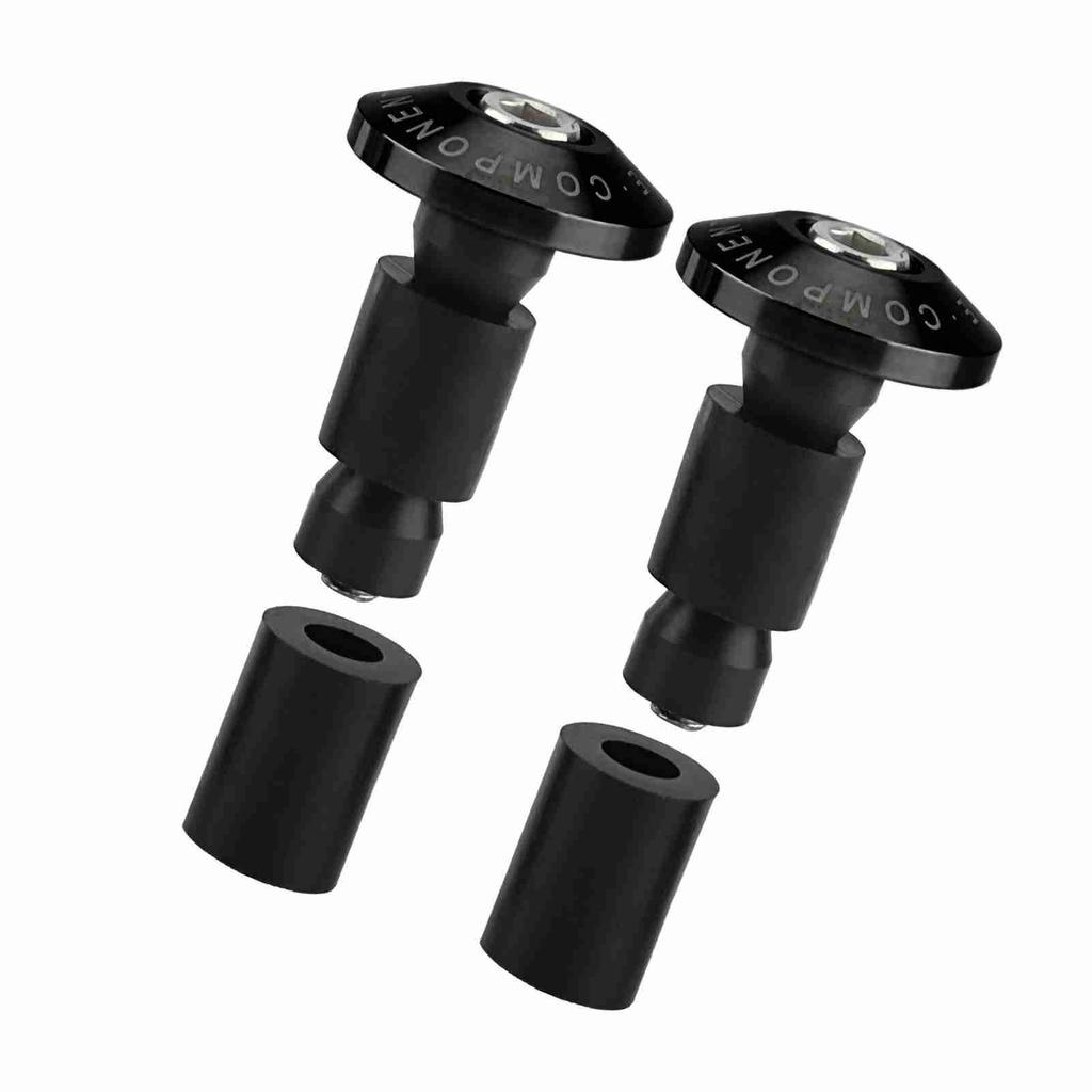 22mm 7/8inch Motorcycle Handlebar End Slider Plug for Racing ATV Offroad Black