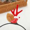 Red Christmas Antler Fairy Headband – Festive Holiday Decoration and Gift