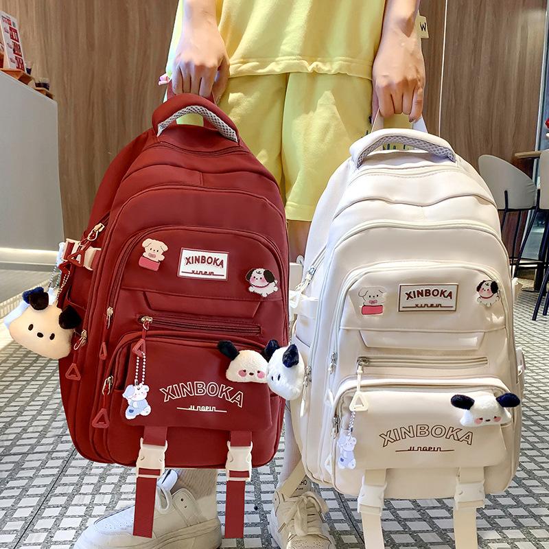 Children's Schoolbag Elementary School Students Girls Junior High School Students High School Two-piece Set Backpack