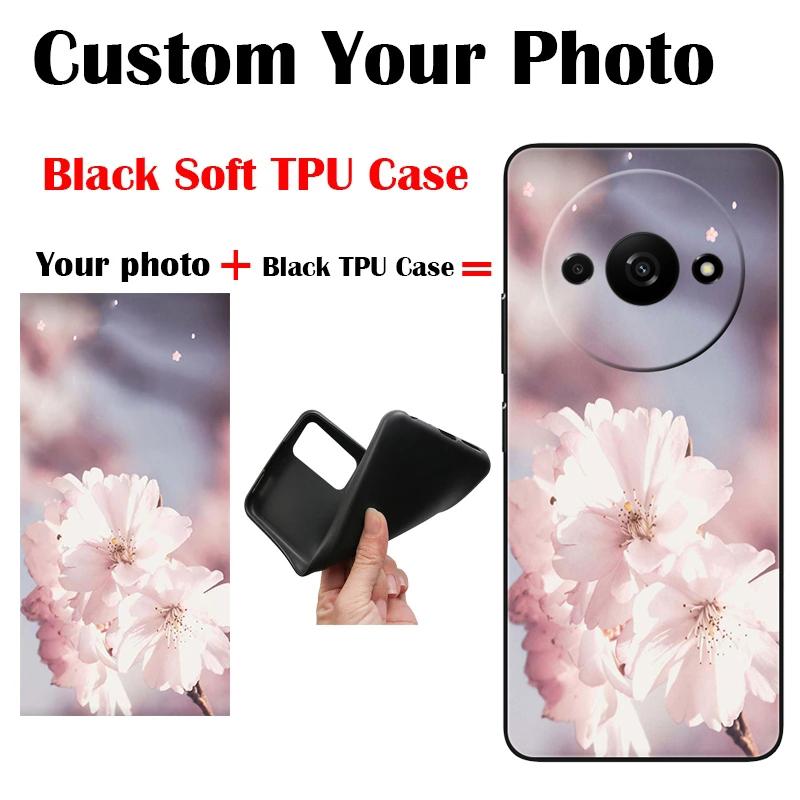 Customized Phone Case DIY Cover for Xiaomi Redmi 13 Silicone TPU Back Covers Redmi13 4G 2024 Protect Bumper