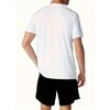 Men's Two-piece Summer Set, Printed with Numbers and Letters, Perfect for Casual and Sports Occasions, with Comfortable and Soft Fabric