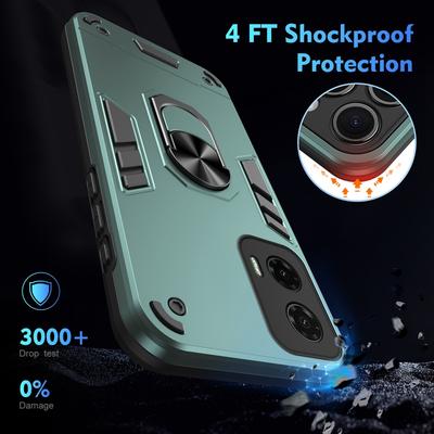 Puzdro s magnetickým držiakom a krúžkom pre Motorola Moto G05 G15 G35 G45 G55 G75 G85 5G G04 G04S G14 G24 G34 G54 G64 G84 Ochrana kamery