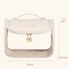 HK8297 Waterproof Clear Design Makeup Bag Large Capacity Cosmetic Bag PU Leather+PVC Travel Toiletry Organizer with Portable Handle Strap