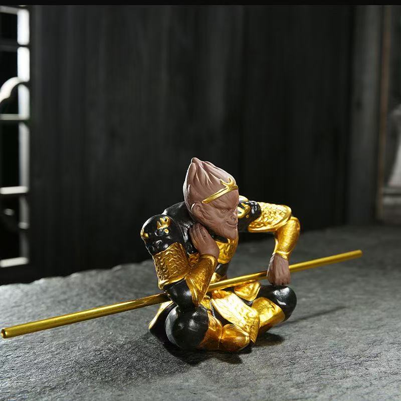 

Керамическая статуэтка Сунь Укуна, персонажа китайской мифологии «Путешествие на Запад», украшение для дома, комнаты, офиса, автомобиля, подарок