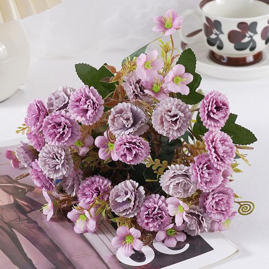 Simulovaná kytice květin Realistický dotek Neuvadající Umělé květiny Střed stolu Svatba Oslava Domácí dekorace